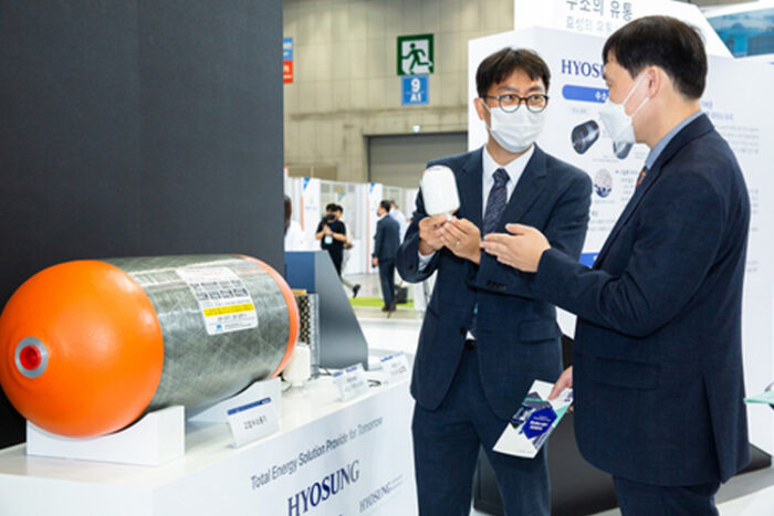 Hyosung TNC successes in the development and utilization of nylon as a Liner material for hydrogen fuel tanks for the first time in Korea. (Photo: Business Wire)
