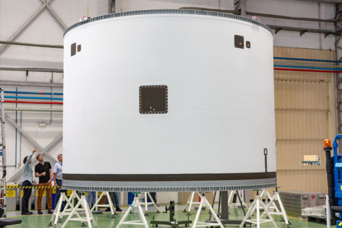 IFS - Interface structure of Ariane 6 Estructura interfaz IFS de Ariane 6 - Copyright Airbus -