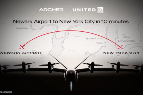 Archer and United Airlines announce first commercial electric air taxi route in the US