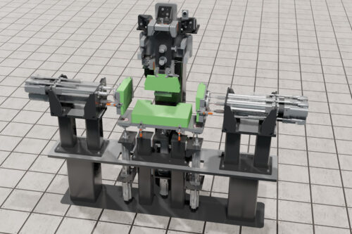 Virtual model within a digital twin: outsourcing of the curing process to an automated shim station. © Fraunhofer IFAM