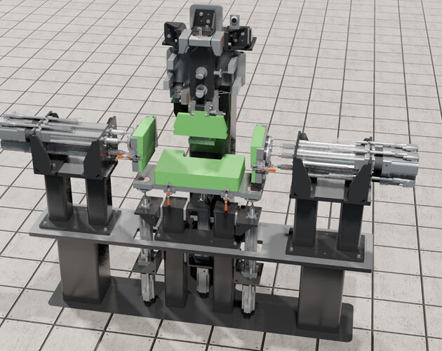 Agile production technologies from Fraunhofer IFAM in Stade – Automated rudder hinge assembly in aircraft vertical tail planes