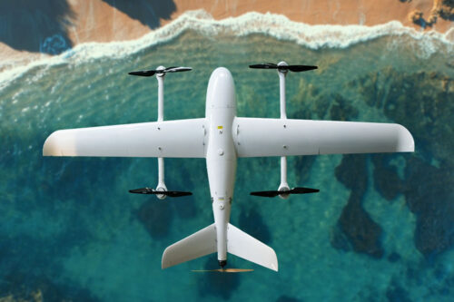 The Hydrogen to the Skies (H22S) project will design and integrate a new hydrogen propulsion system into a large scale drone, with a first prototype by the end of 2023. Image: AIR Hub SHADE drone.
