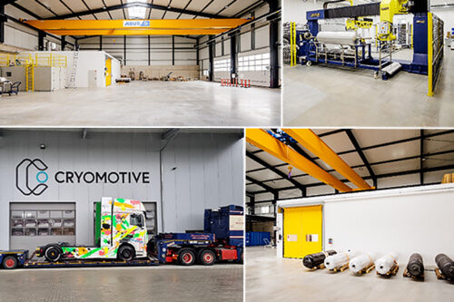 Clean tech startup Cryomotive opens hydrogen refuelling development centre in Pfeffenhausen and receives funding notification for the joint CryoTRUCK project