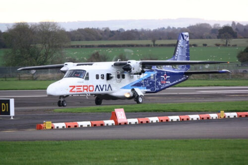 ZeroAvia closes off 2022 by securing Part 21 permit to fly for retrofitted Dornier 228 from the Civil Aviation Authority, following successful ground testing campaign. Imaged credit: Oliver Kay.