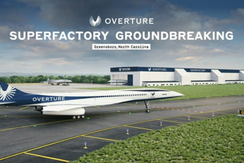 Boom Supersonic begins construction on overture superfactory