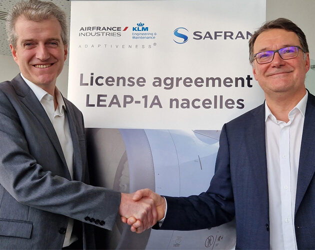 Safran et Air France Industries KLM Engineering & Maintenance signent un contrat de licence pour la maintenance, la réparation et la révision des nacelles de l’Airbus A320neo / LEAP-1A