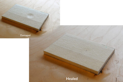 CompPair has developed HealTech sandwich panels with outstanding healing properties