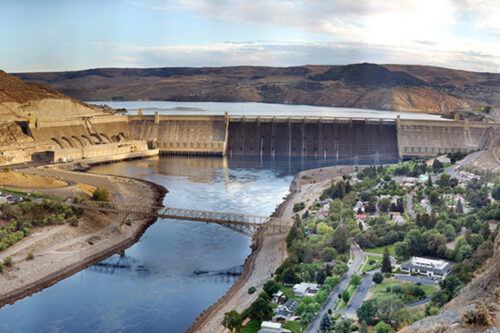 Grand Coulee Dam in the United States