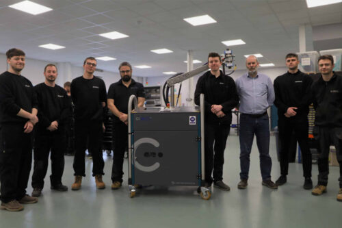 Composite Integration team photo with the latest generation Ciject Two.