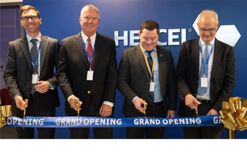 Cutting the ribbon in the photo are Philippe Chevrier (Hexcel President - Aerospace, Americas); Nick Stanage (Hexcel Chairman, CEO and President); Ryan Starks (Executive Director - Utah Governor’s Office of Economic Opportunity); and Paul Mackenzie (Hexcel Senior Vice President and Chief Technology Officer).