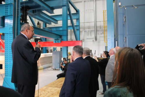 Mackinac Bridge board sees world-class infrastructure research at LTU
