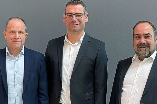 The management team of RAMPF Production Systems (from left to right): Hartmut Storz, Rüdiger Brockmann, and Stefan Huber.