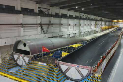 The world’s longest wind turbine blade was successfully completed at LZ Blades