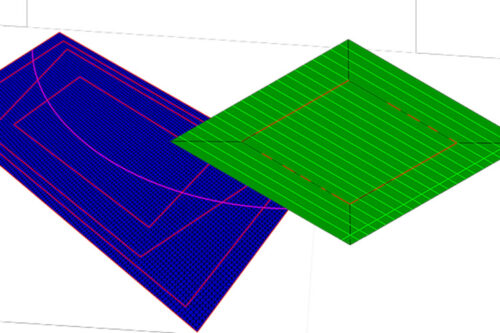 Artist Studio algorithm enable the creation of near-parallel curves on a CAD surface