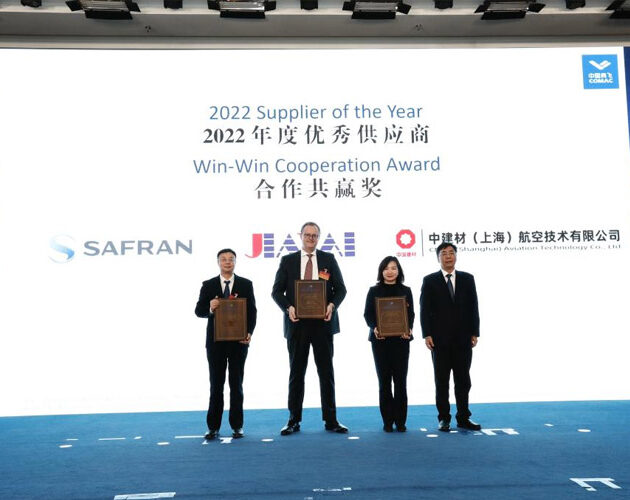 Safran won the 2022 “Win-Win Cooperation Award” as 2022 Supplier of the Year from COMAC