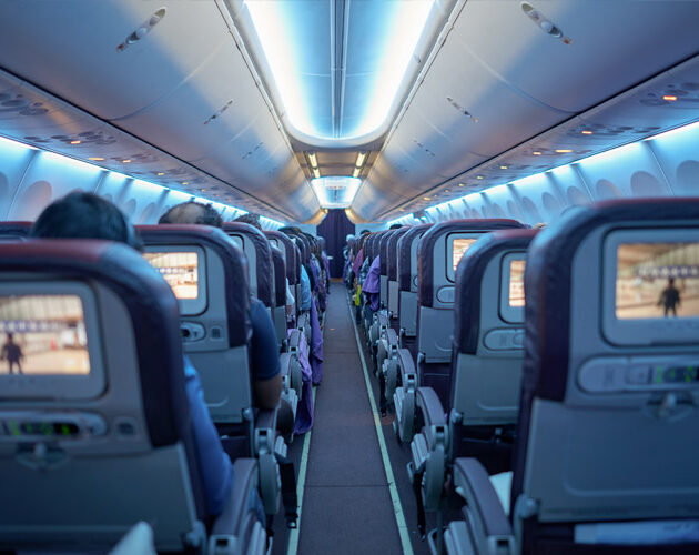 Re-design of commercial aircraft interior components incorporating sustainable FR308 composites