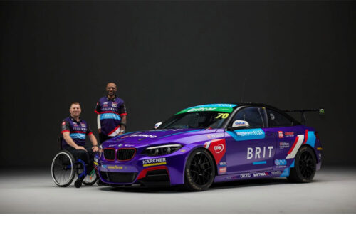 Global manufacturer backs disabled driver in history-making team