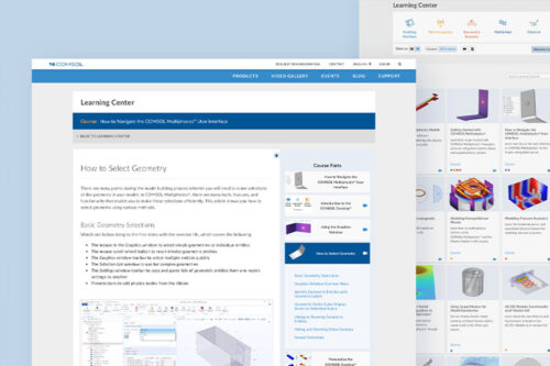 COMSOL lance un Centre d'Apprentissage en libre accès dédié à la modélisation multiphysique