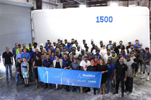 BlueWind celebrates the manufacturing of 1,500 composite nacelle covers