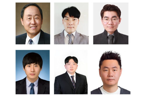 Joint research team. (From top left to right) Kim Seong-hun, professor of Hanyang University, Professor Kim Seong-yun of Jeonbuk National University, Senior Researcher Kim Min-kook of the Korea Institute of Science and Technology, (From bottom left to right) Dr. Jang Ji-un of Hanyang University, Ph.D Lee Hye-seong of Jeonbuk National University, and Senior Researcher Kim Jae-woo of the Korea Institute of Science and Technology