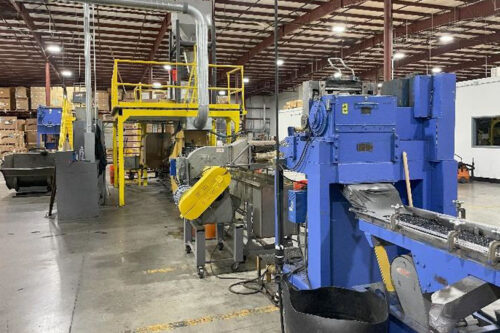 Twin screw extruder at Polymer Resources Rochester, N.Y., Compounding Facility
