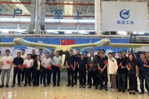 AVIC's Linghang Composites completed the assembly of its first aircraft ET9