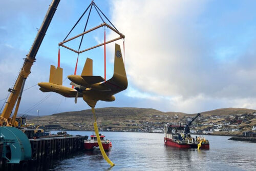 Minesto Launch and Recovery procedure for utility scale tidal powerplant Dragon 12 verified