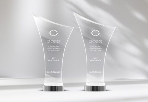 ACT Aerospace recognized with several supplier awards from Gulfstream