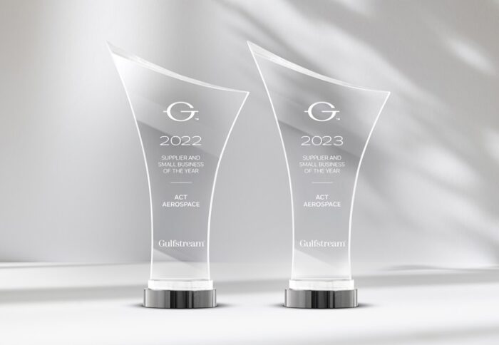 ACT Aerospace recognized with several supplier awards from Gulfstream