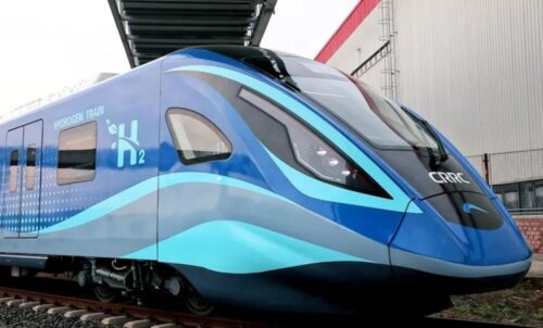 China's first hydrogen-powered city train conducts high-speed tests