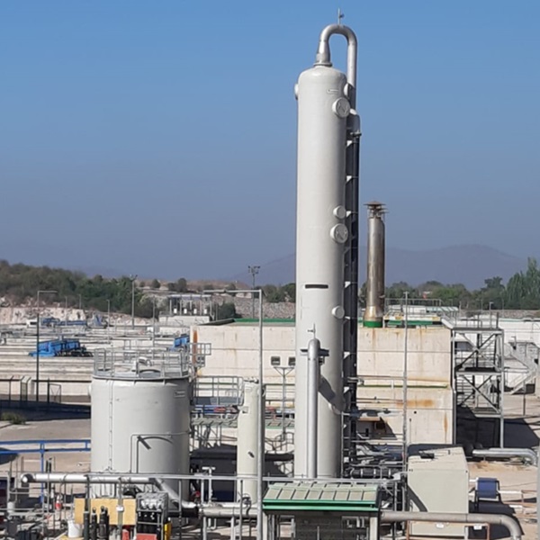 Gas scrubbers manufactured by Tecniplas