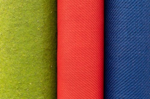 Hypetex coloured flax fibre rolls