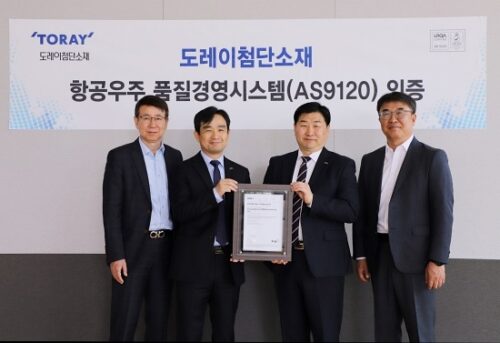 Aerospace: Toray Advanced Materials Korea acquires AS9120 certification