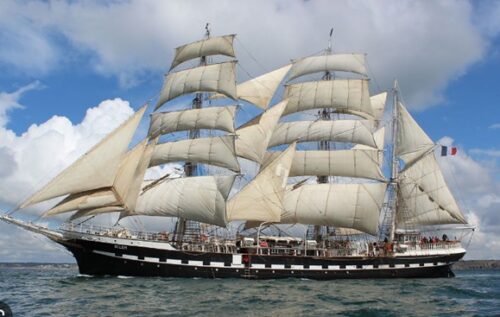 The Belem made her maiden voyage in 1896, the same year as the first Olympic games