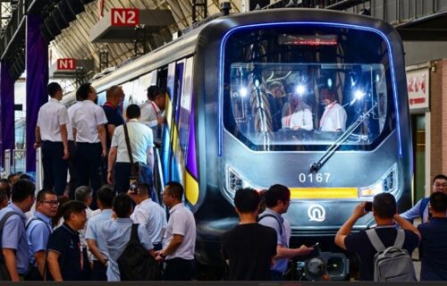 Carbon fiber subway train Cetrovo