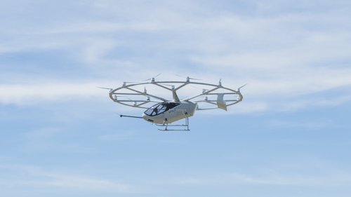 VoloCity in flight