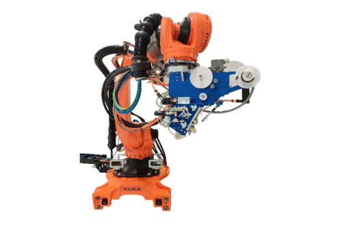 AFP-XS mounted on KUKA robot