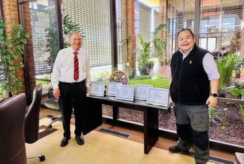 Stephen Gill (TGC Chairman and CEO) and Bo Jin (USC Professor)