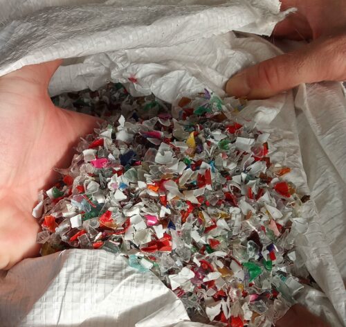rPET waste as received by AOC