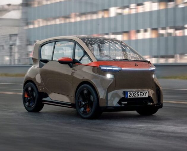 Liux Geko electric car merges bio-based recyclable thermoset resin EzCiclo & linen fibre