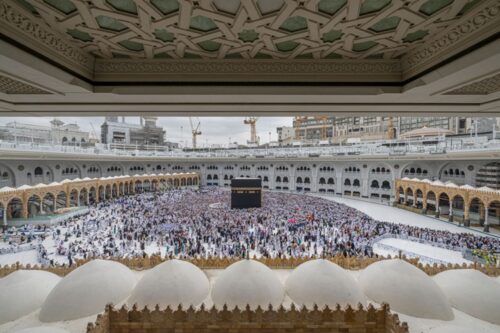the Mataf extension at the Holy Mosque of Mecca, KSA