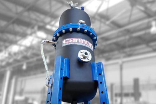 Cannon In-line degassing