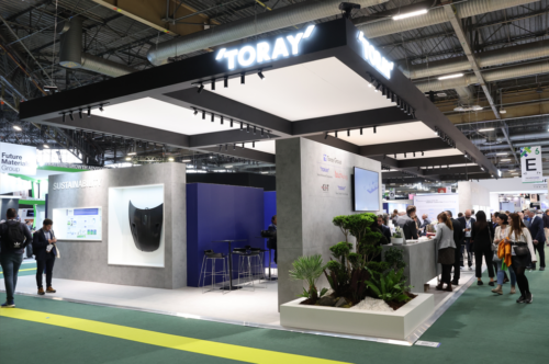 Toray's booth at JEC World 2025
