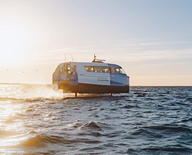 Sweden’s carbon-fibre electric ferry takes off