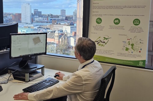 colleague from Coventry University running an optimisation with the CEO Alpha version (source: r-LightBioCom)