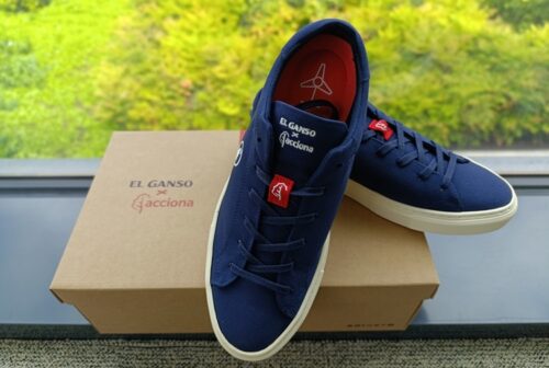 Acciona and El Ganso shoes made with recycled blades
