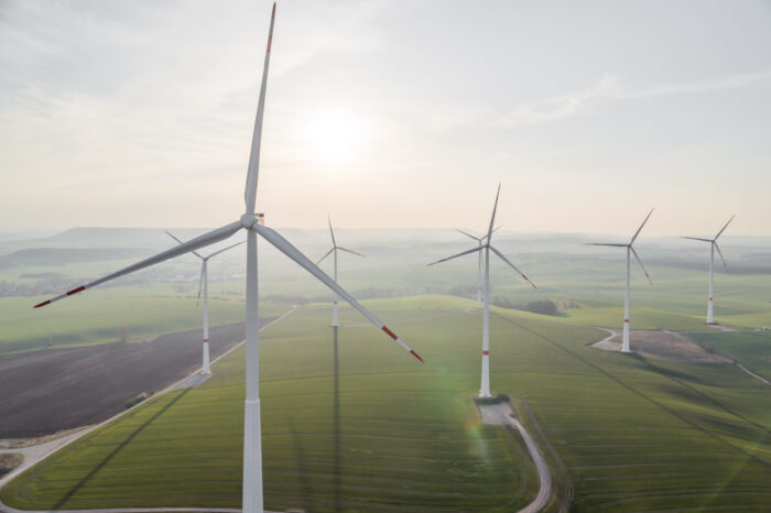 Nordex wind turbines at a German site