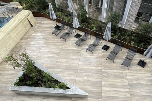 Dura Composites' porcelain decking