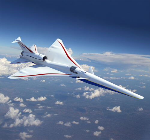 X-59 midair (source: Collier Aerospace)