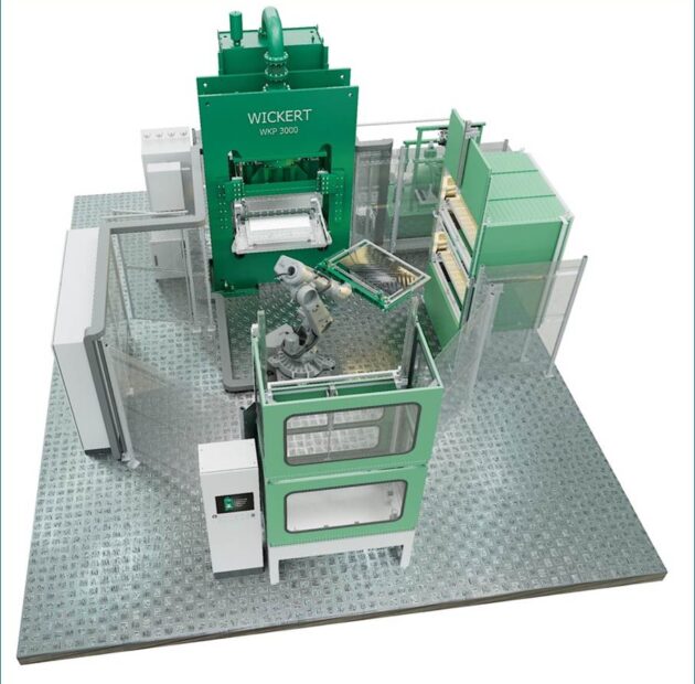 Wickert presents a new thermoforming press for aircraft structural components